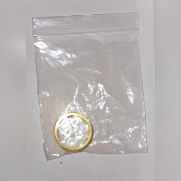 Tungsten Gold Tone Carbide Ring for Women, 8mm, Marble Inlay - Picture 8 of 9